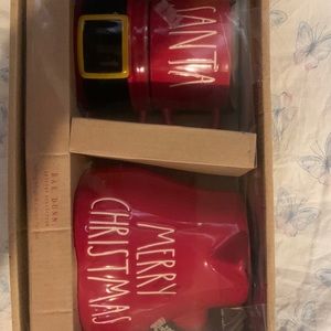 Rae Dunn “Merry Christmas” Stacking Mug and Cocoa Pot. New
